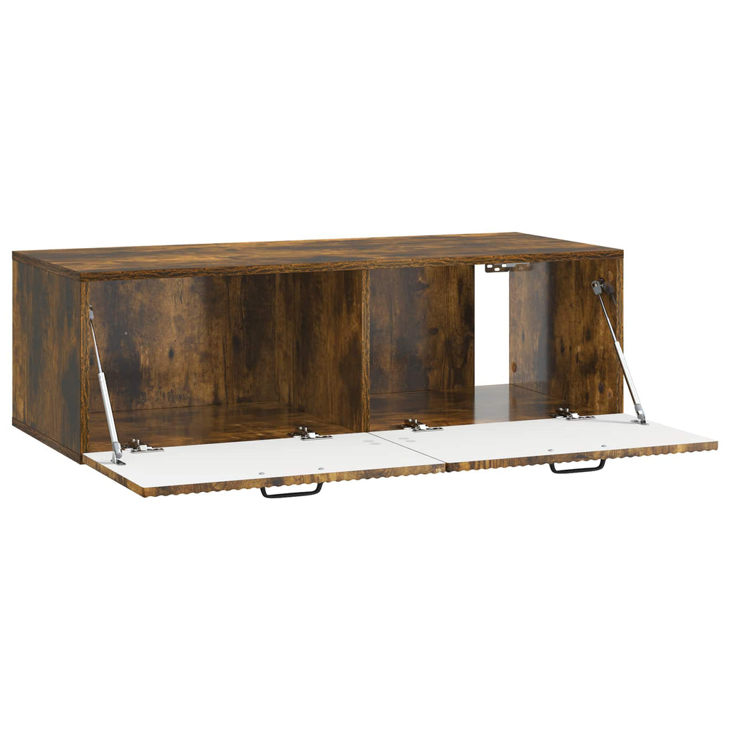 vidaXL Szafka RTV montowana na ścianie Dąb wędzony 98 x 41 x 30 cm