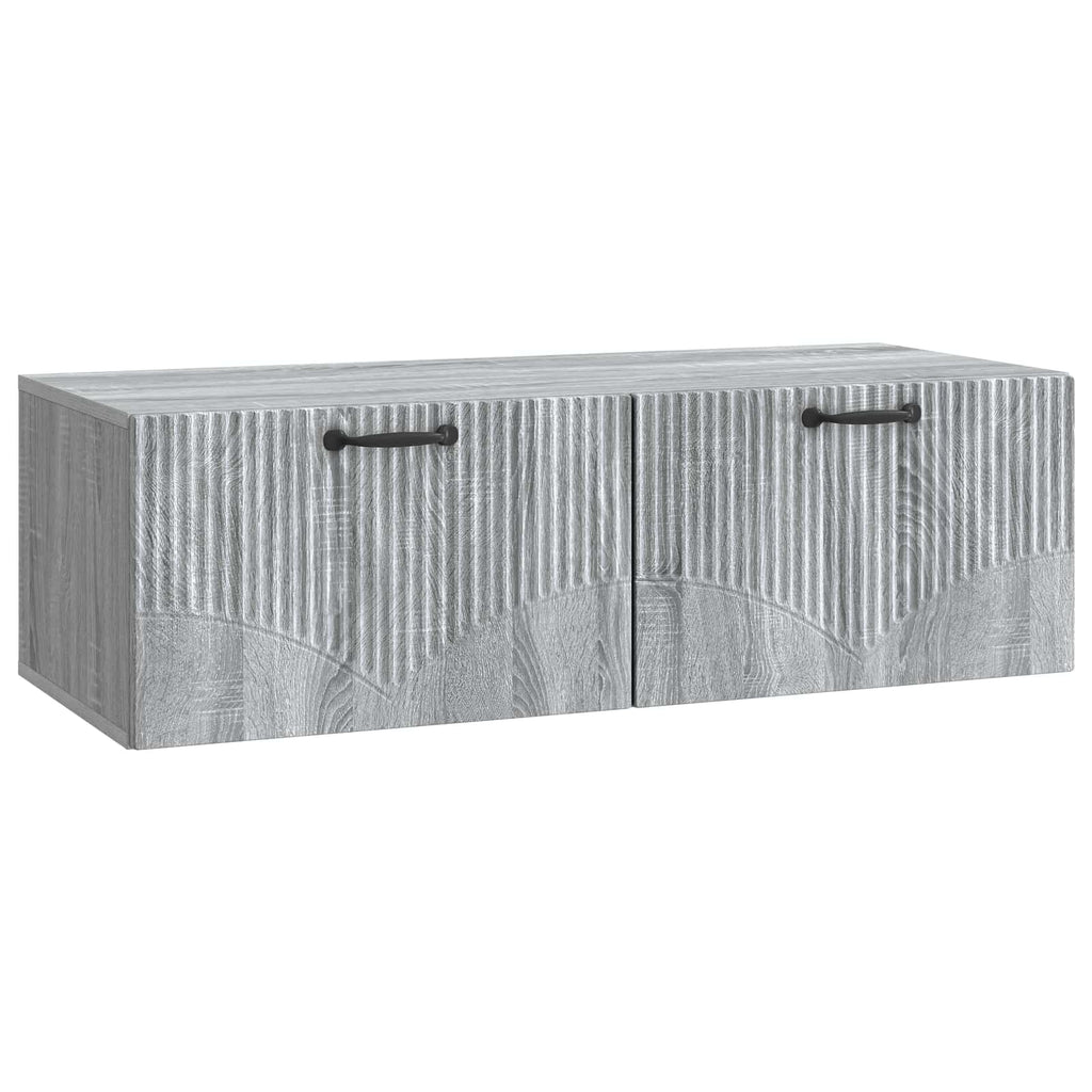 vidaXL Szafka RTV montowana na ścianie Szary Sonoma 98 x 41 x 30 cm