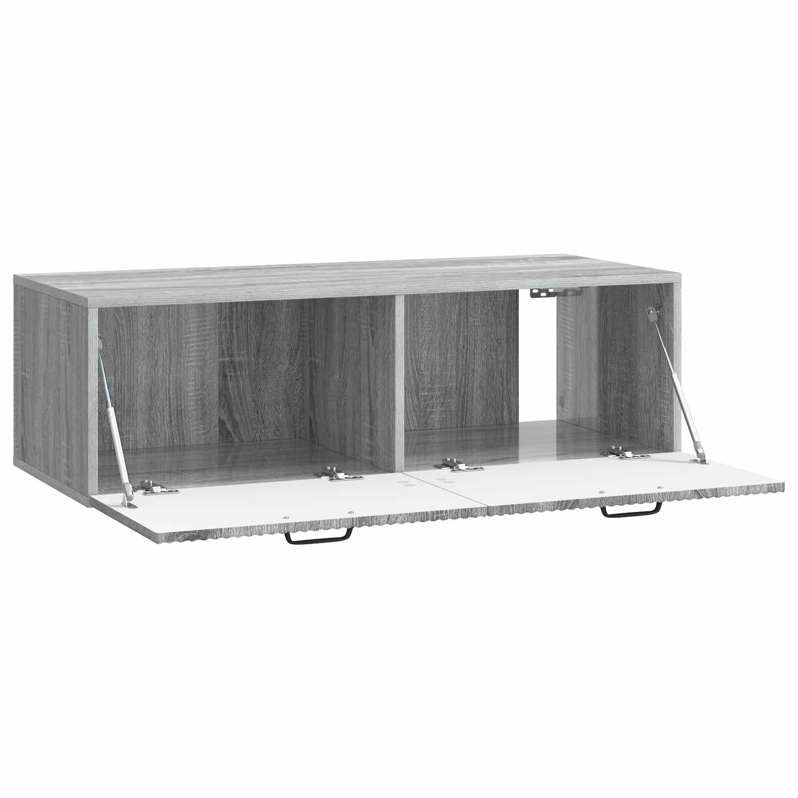 vidaXL Szafka RTV montowana na ścianie Szary Sonoma 98 x 41 x 30 cm