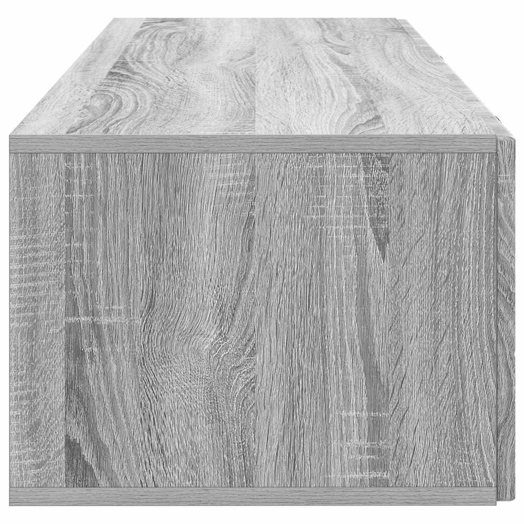 vidaXL Szafka RTV montowana na ścianie Szary Sonoma 98 x 41 x 30 cm