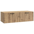 vidaXL Szafka RTV montowana na ścianie Dąb artisan 98 x 41 x 30 cm