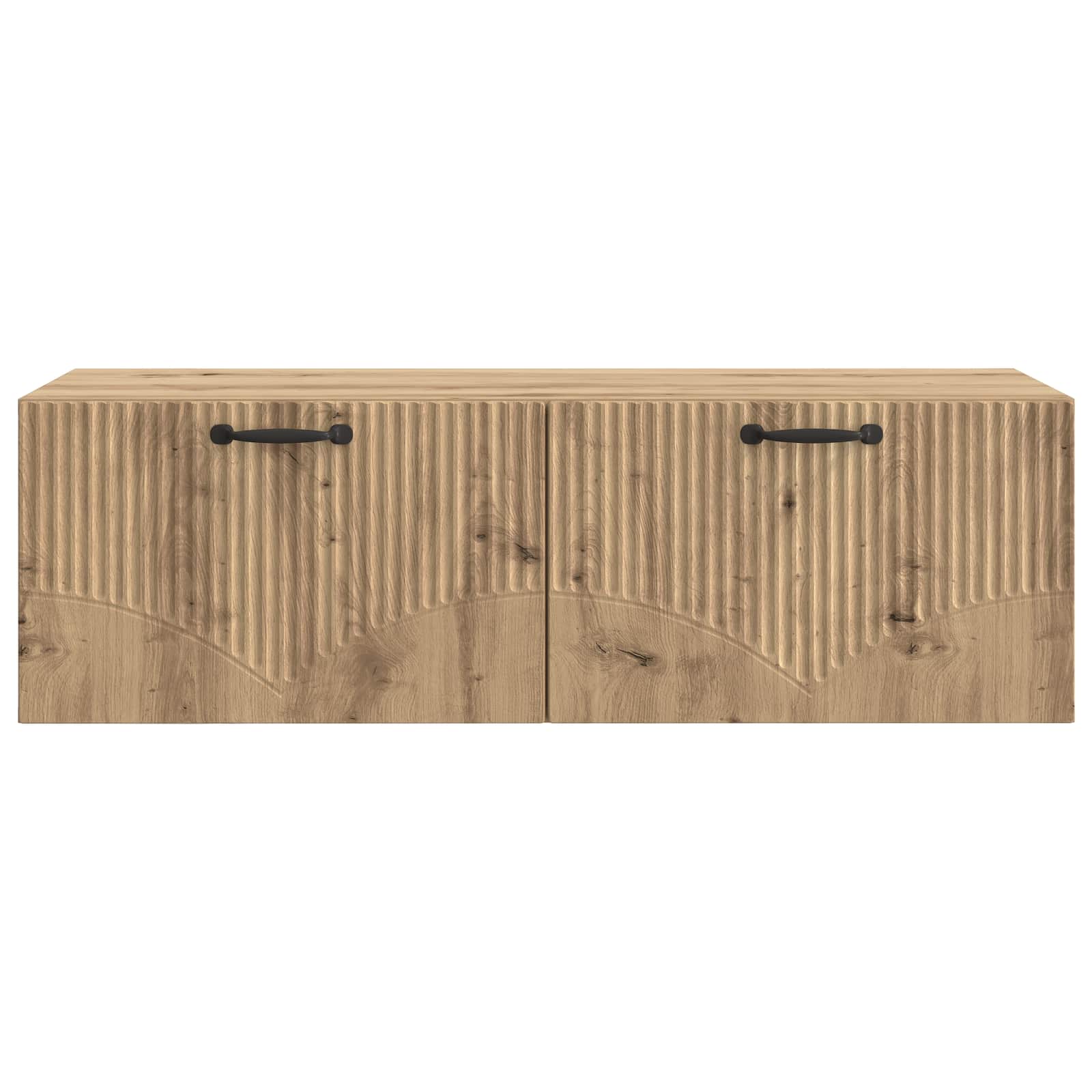 vidaXL Szafka RTV montowana na ścianie Dąb artisan 98 x 41 x 30 cm