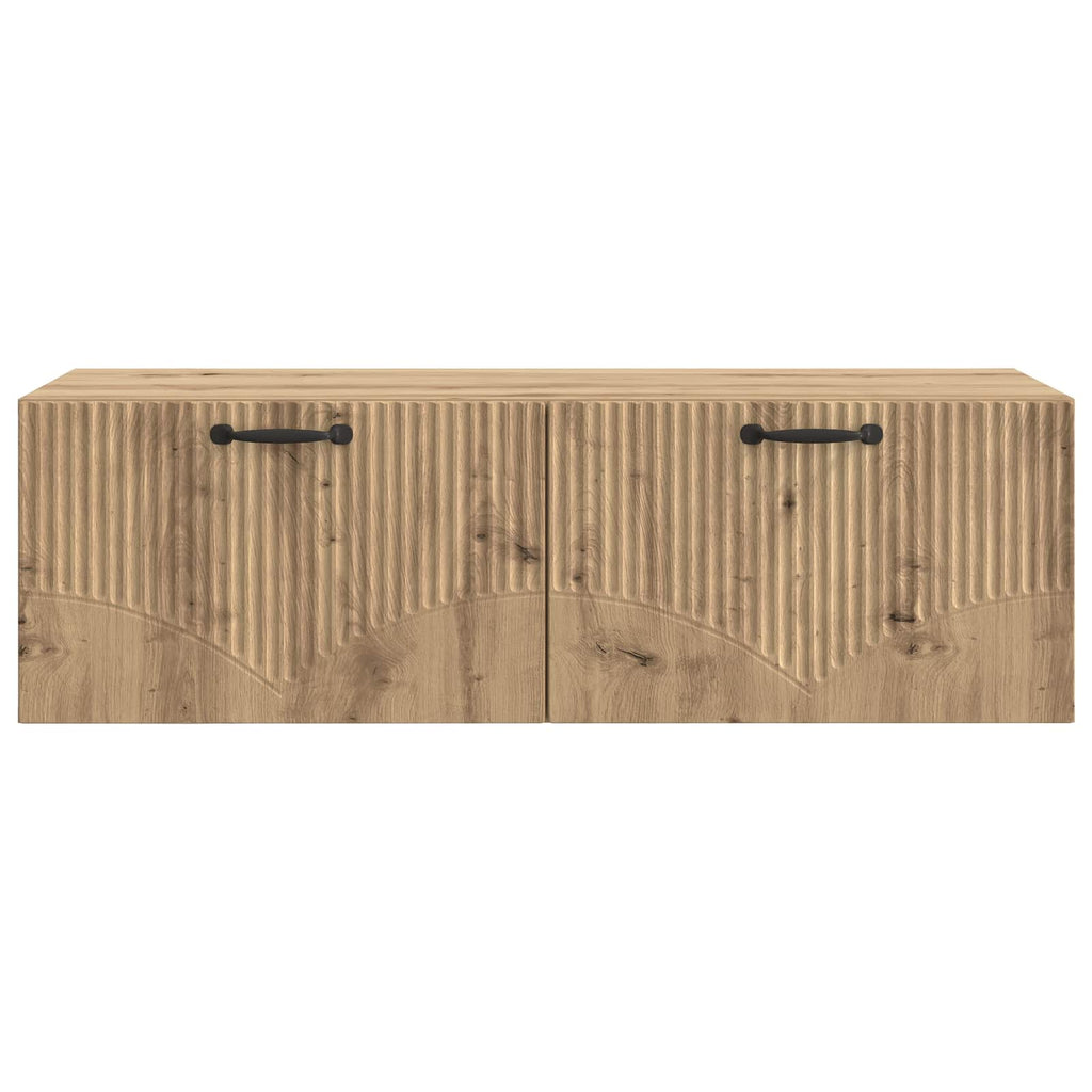 vidaXL Szafka RTV montowana na ścianie Dąb artisan 98 x 41 x 30 cm