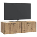 vidaXL Szafka RTV montowana na ścianie Dąb artisan 98 x 41 x 30 cm