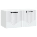 vidaXL Szafka RTV montowana na ścianie Biały 59,5 x 31 x 30 cm
