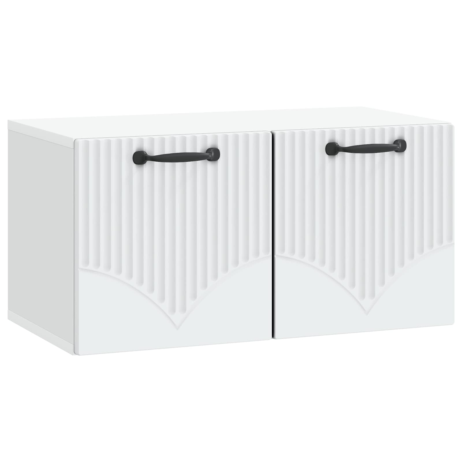vidaXL Szafka RTV montowana na ścianie Biały 59,5 x 31 x 30 cm