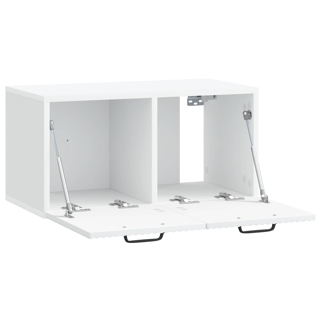 vidaXL Szafka RTV montowana na ścianie Biały 59,5 x 31 x 30 cm
