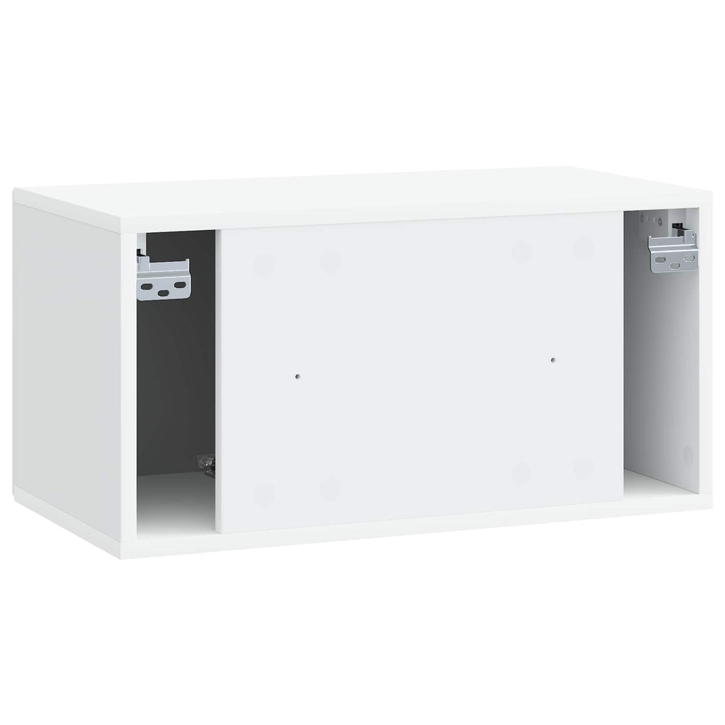 vidaXL Szafka RTV montowana na ścianie Biały 59,5 x 31 x 30 cm