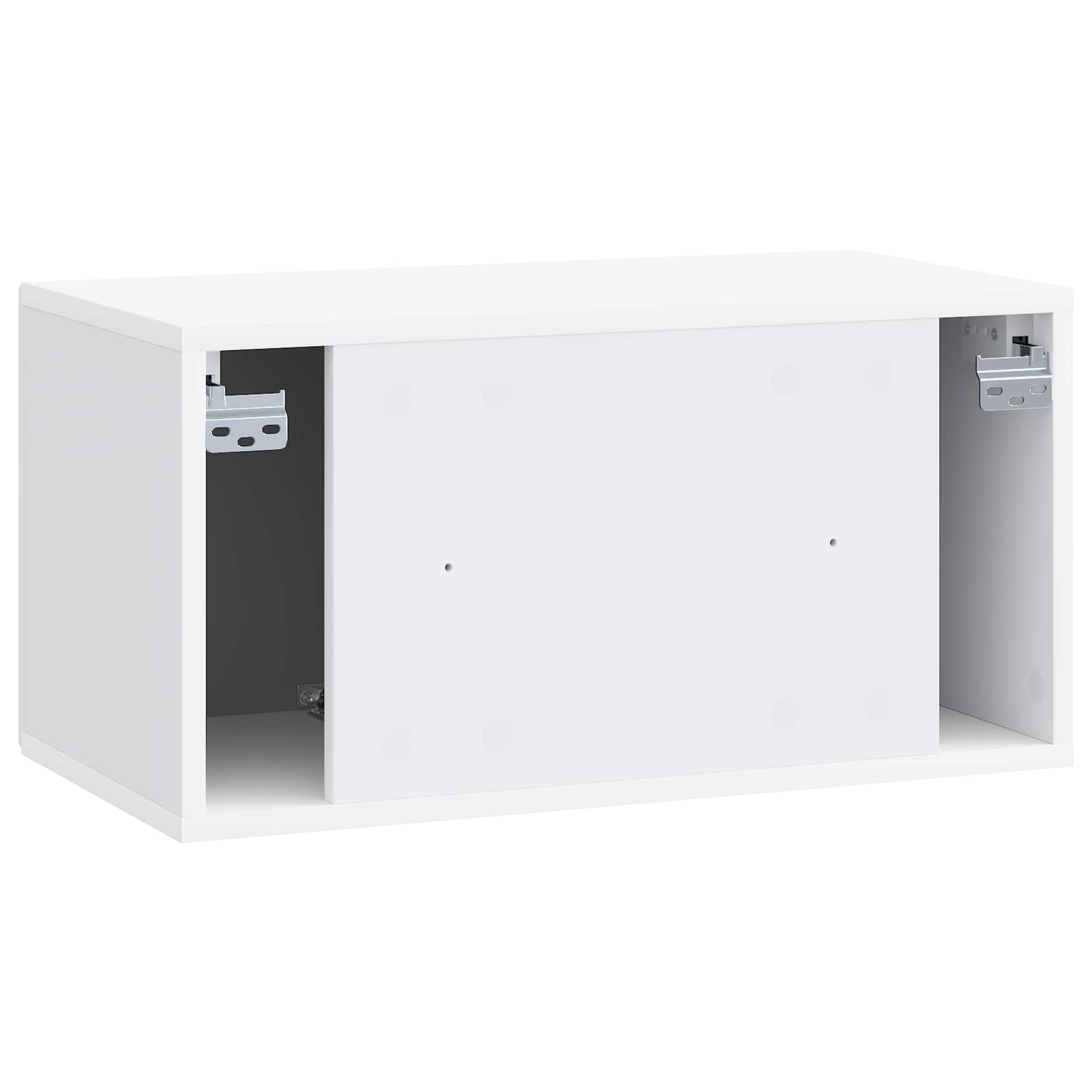 vidaXL Szafka RTV montowana na ścianie Biały 59,5 x 31 x 30 cm