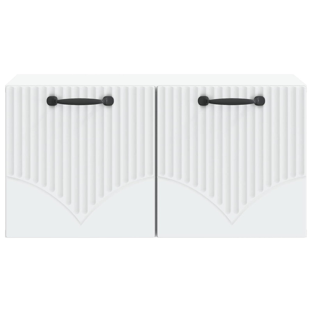 vidaXL Szafka RTV montowana na ścianie Biały 59,5 x 31 x 30 cm