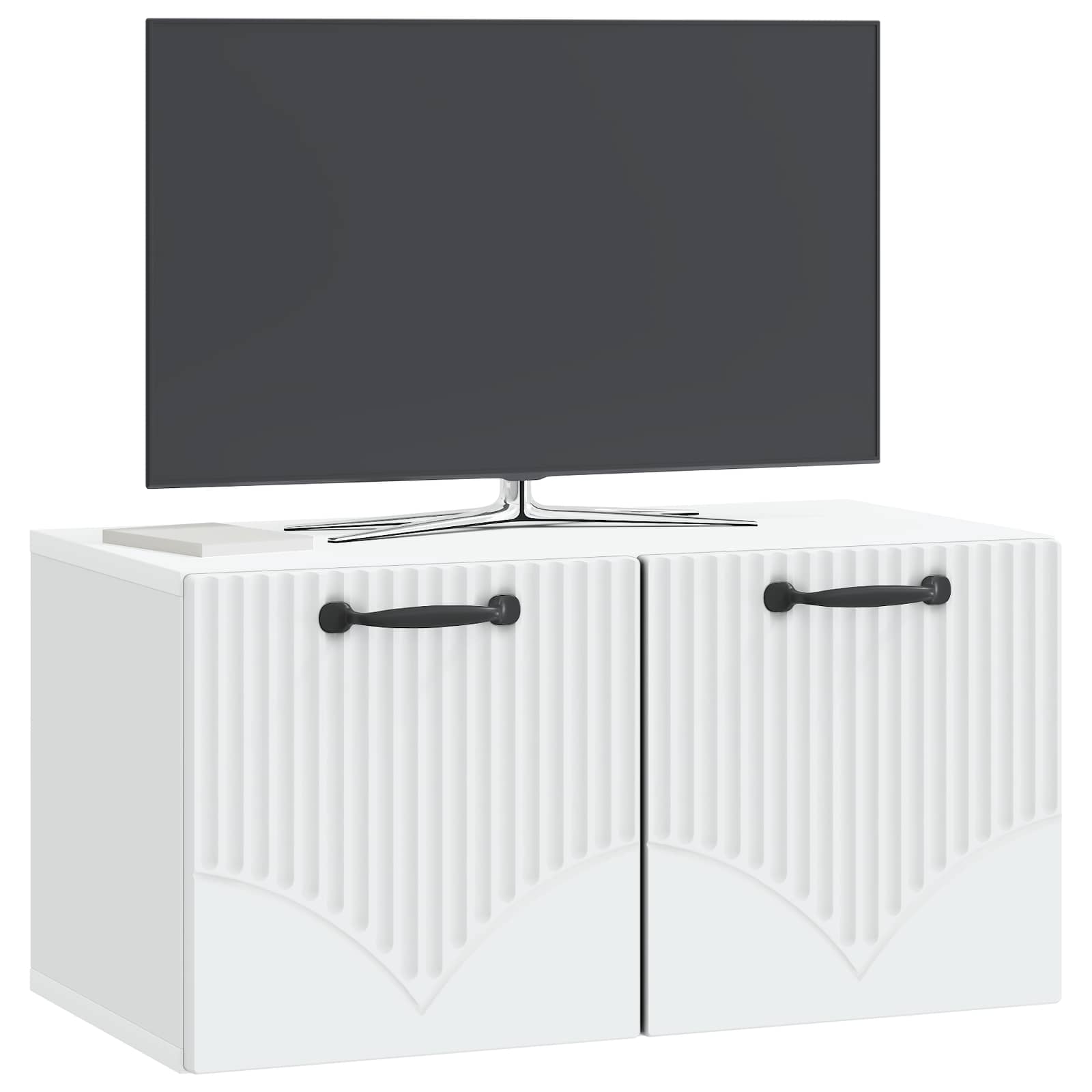 vidaXL Szafka RTV montowana na ścianie Biały 59,5 x 31 x 30 cm
