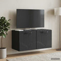 vidaXL Szafka RTV montowana na ścianie Czarny 59,5 x 31 x 30 cm