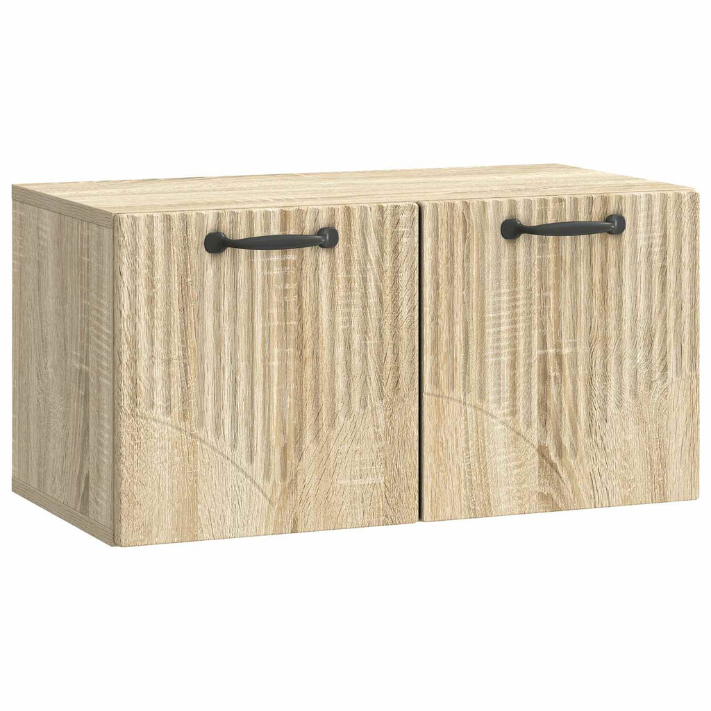 vidaXL Szafka RTV montowana na ścianie dąb Sonoma 59,5 x 31 x 30 cm