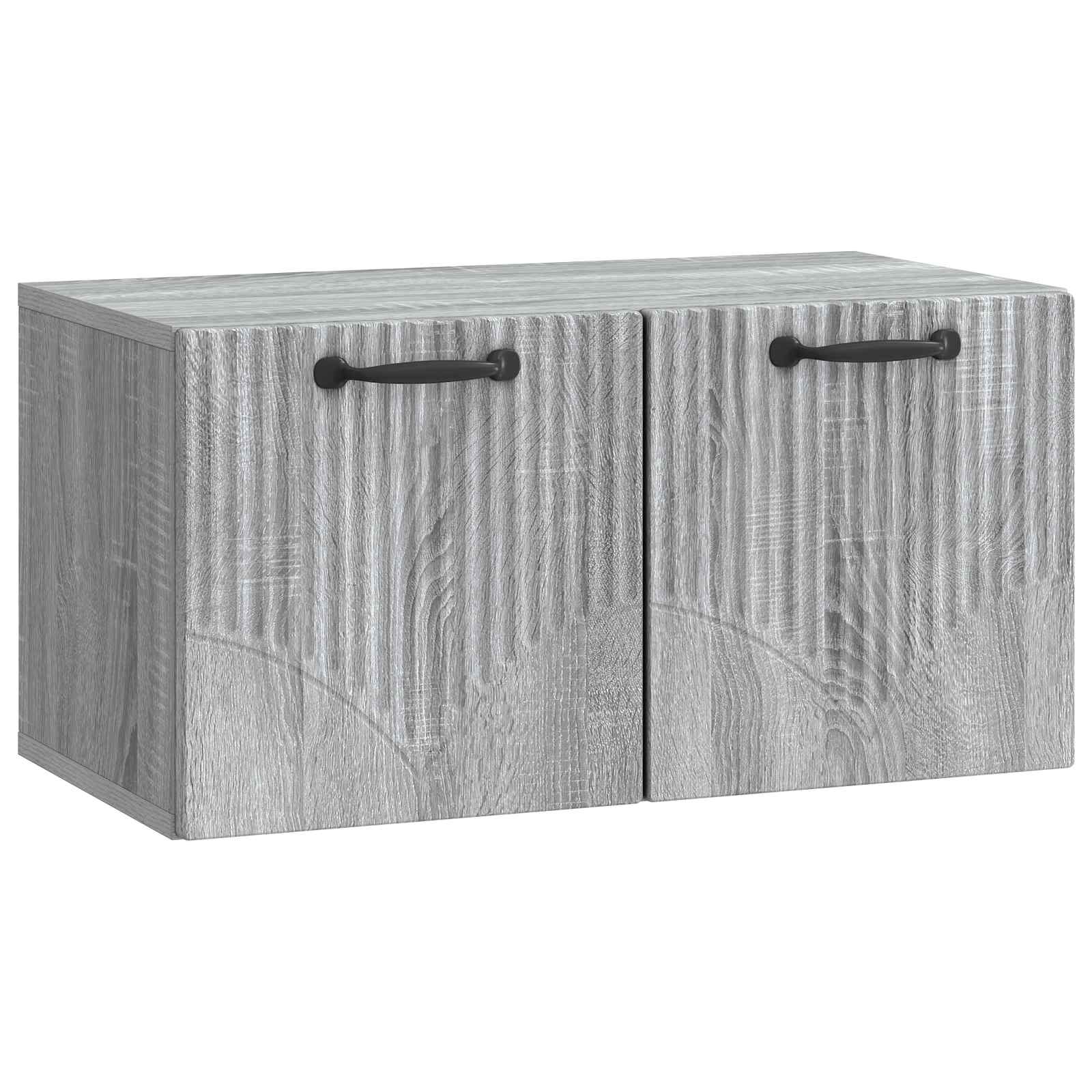 vidaXL Szafka RTV montowana na ścianie Szary Sonoma 59,5 x 31 x 30 cm