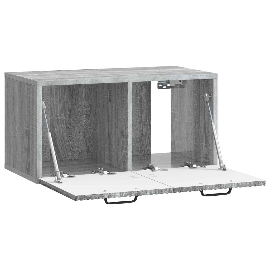 vidaXL Szafka RTV montowana na ścianie Szary Sonoma 59,5 x 31 x 30 cm