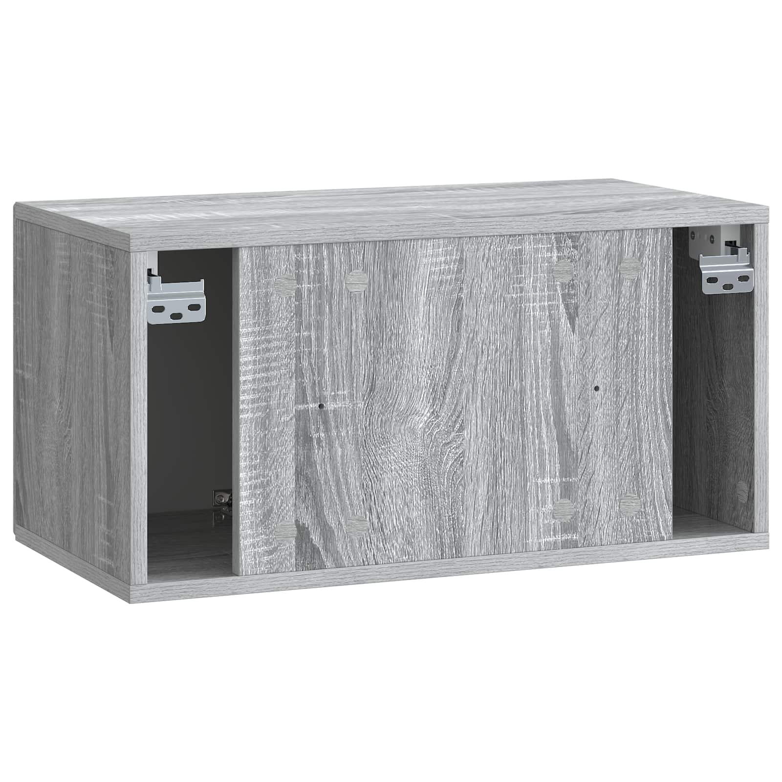 vidaXL Szafka RTV montowana na ścianie Szary Sonoma 59,5 x 31 x 30 cm