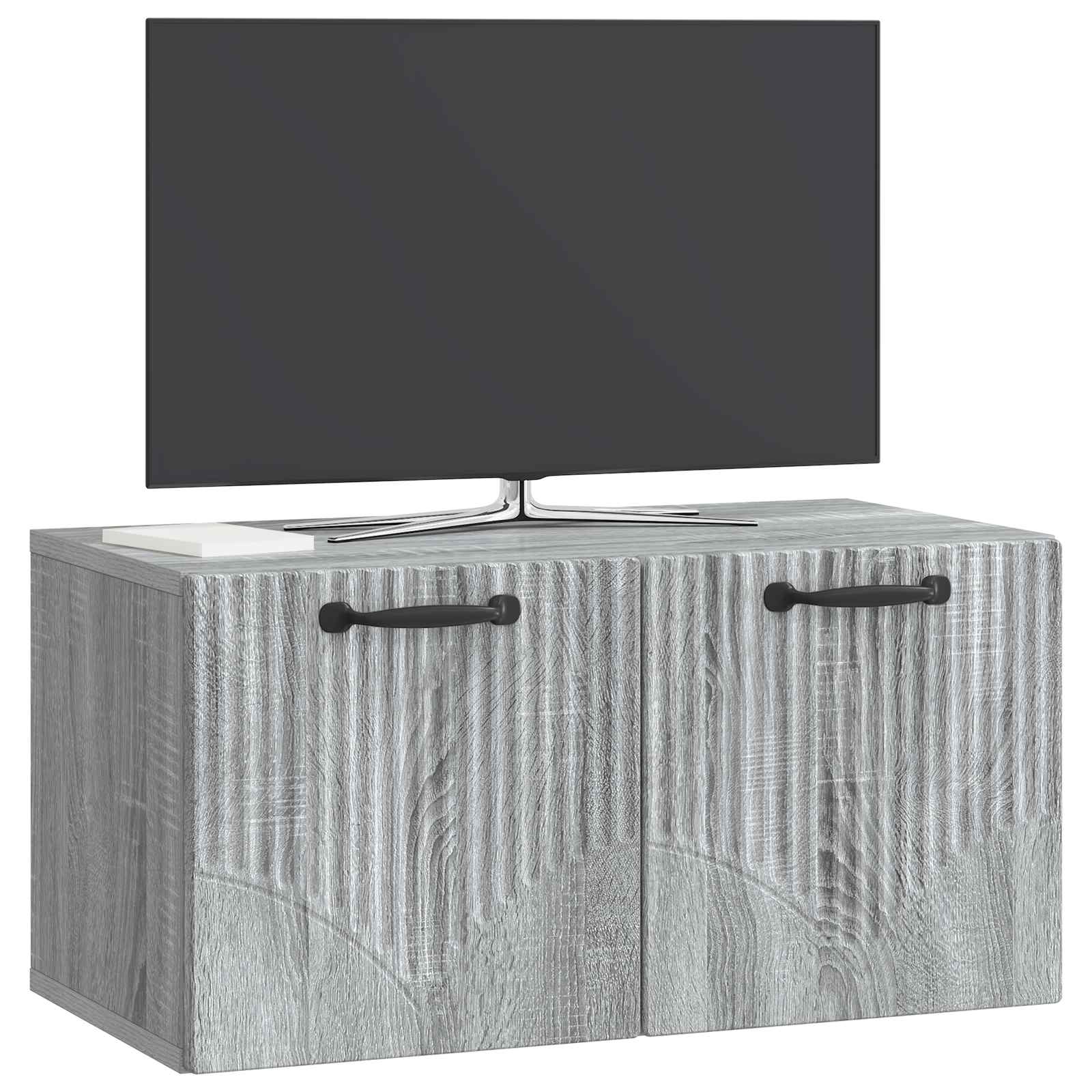 vidaXL Szafka RTV montowana na ścianie Szary Sonoma 59,5 x 31 x 30 cm