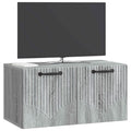 vidaXL Szafka RTV montowana na ścianie Szary Sonoma 59,5 x 31 x 30 cm