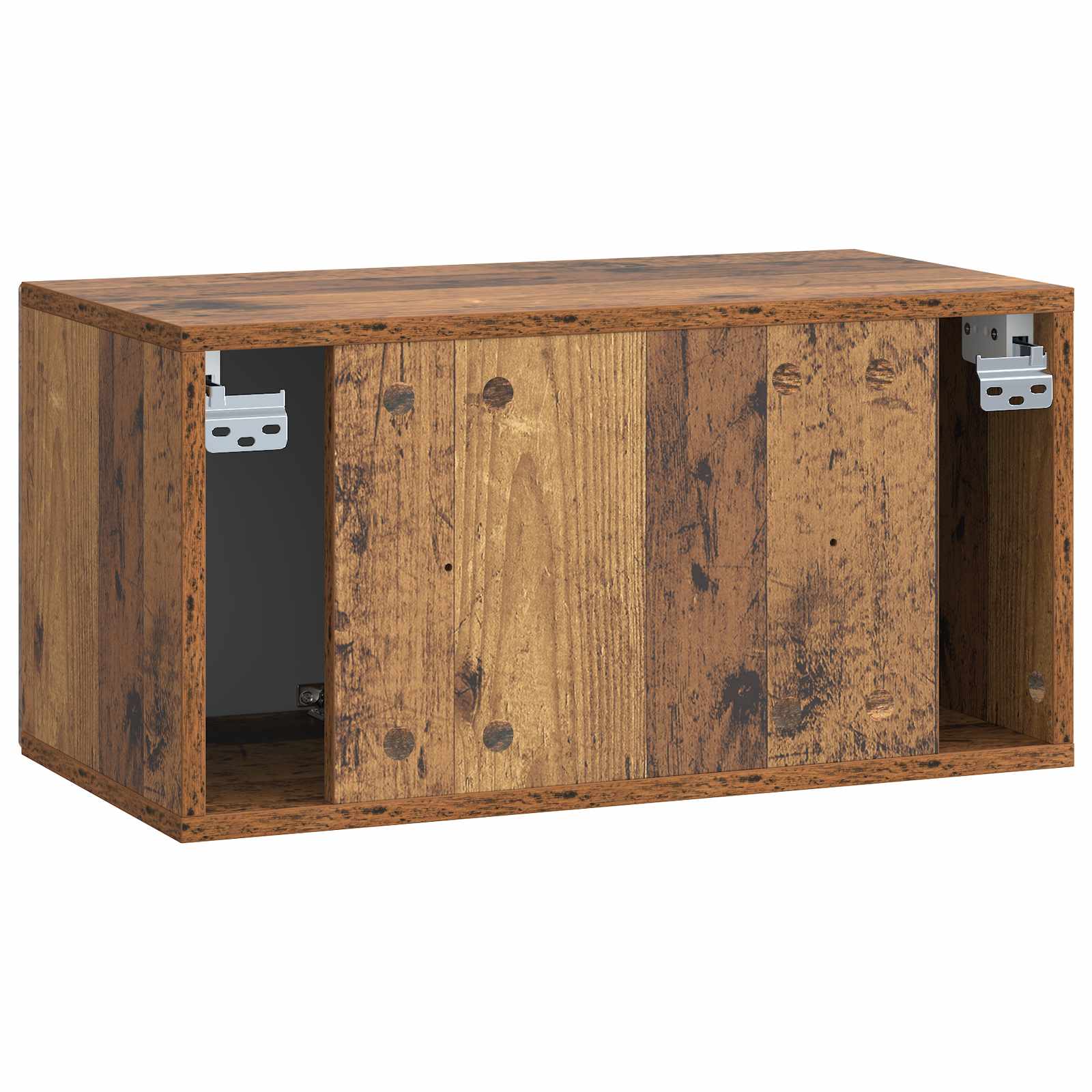 vidaXL Szafka RTV montowana na ścianie Stare drewno 59,5 x 31 x 30 cm