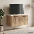 vidaXL Szafka RTV montowana na ścianie 59,5 x 31 x 30 cm Dąb artisan