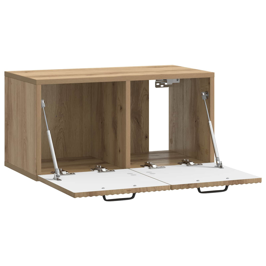 vidaXL Szafka RTV montowana na ścianie Dąb artisan 59,5 x 31 x 30 cm