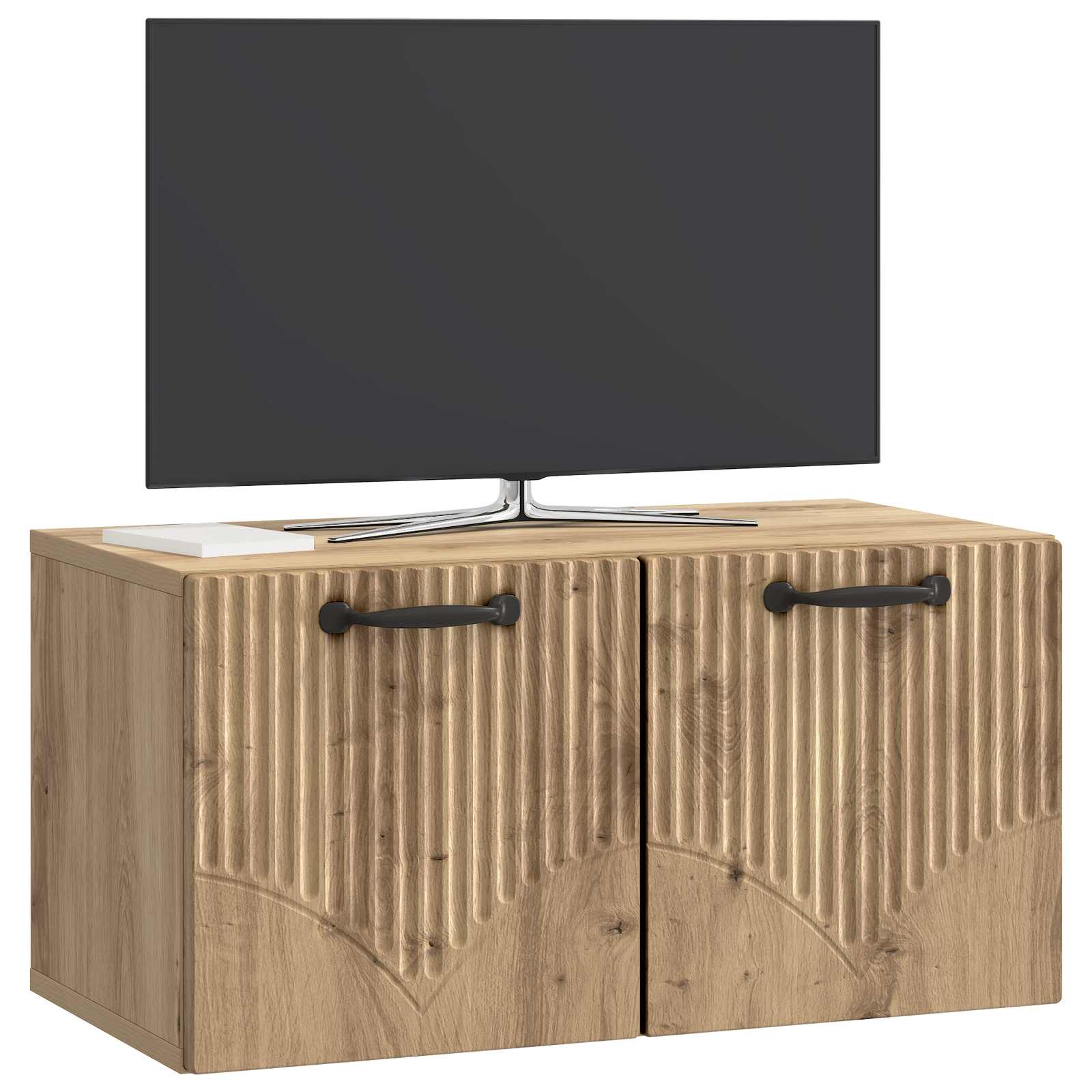 vidaXL Szafka RTV montowana na ścianie Dąb artisan 59,5 x 31 x 30 cm