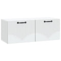 vidaXL Szafka RTV montowana na ścianie Biały 78,5 x 31 x 30 cm