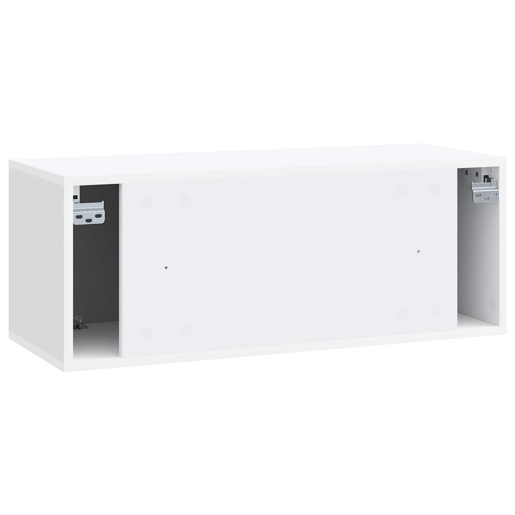 vidaXL Szafka RTV montowana na ścianie Biały 78,5 x 31 x 30 cm