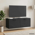 vidaXL Szafka RTV montowana na ścianie Czarny 78,5 x 31 x 30 cm