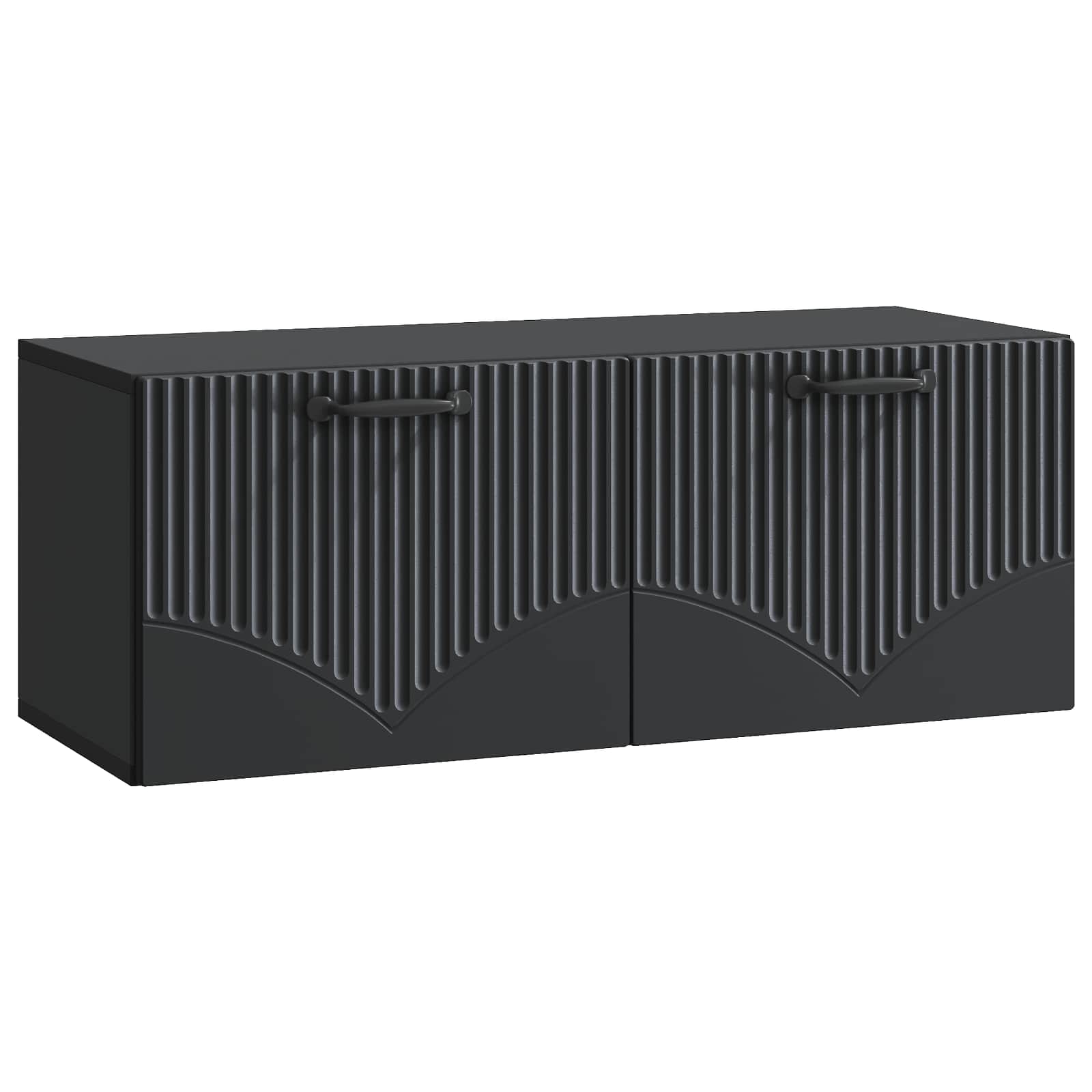 vidaXL Szafka RTV montowana na ścianie Czarny 78,5 x 31 x 30 cm