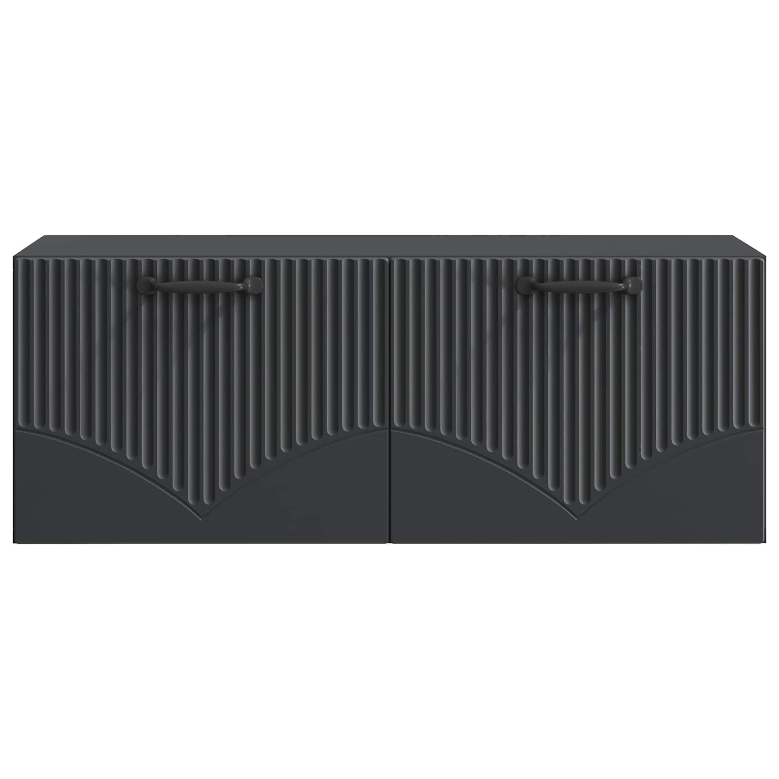 vidaXL Szafka RTV montowana na ścianie Czarny 78,5 x 31 x 30 cm