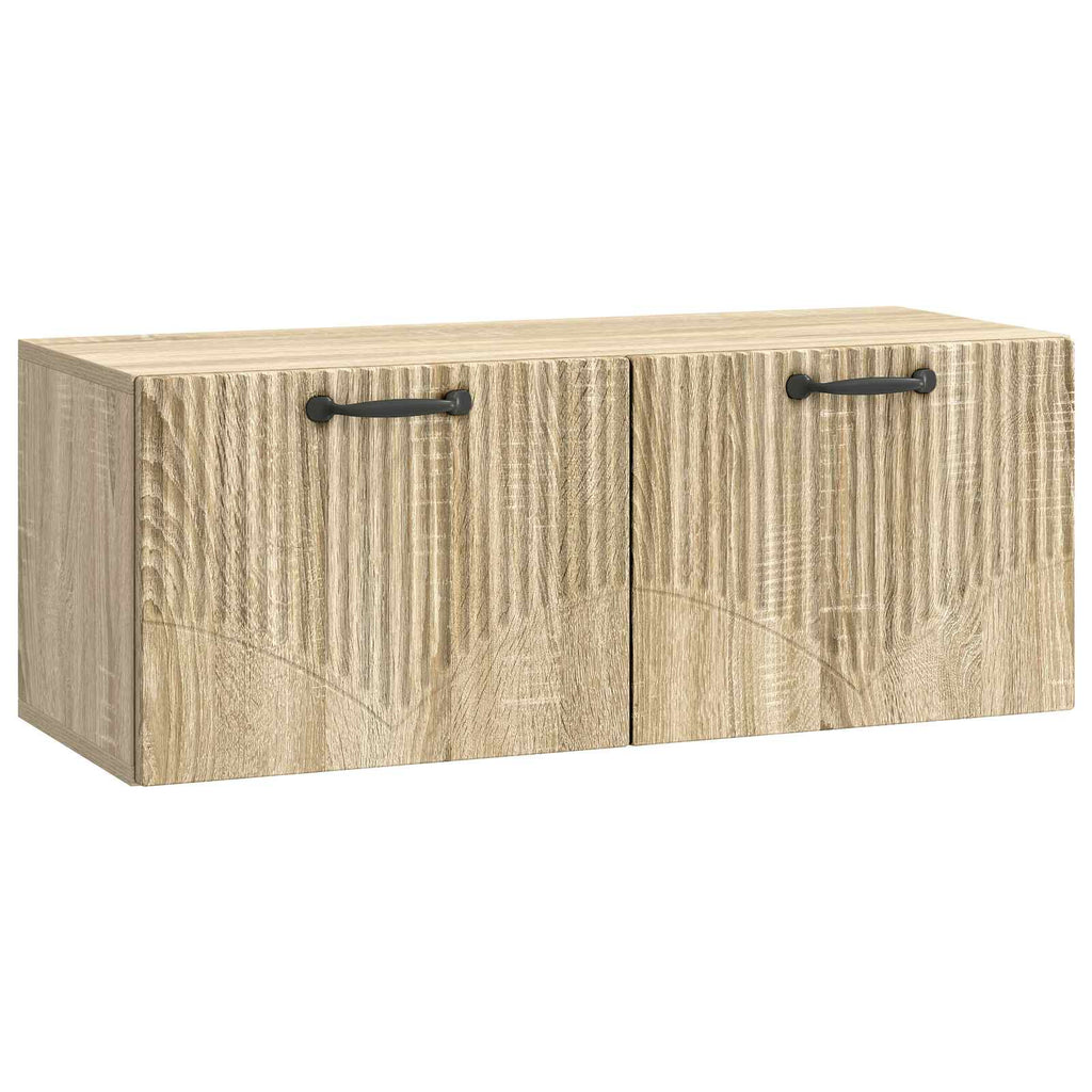 vidaXL Szafka RTV montowana na ścianie dąb Sonoma 78,5 x 31 x 30 cm