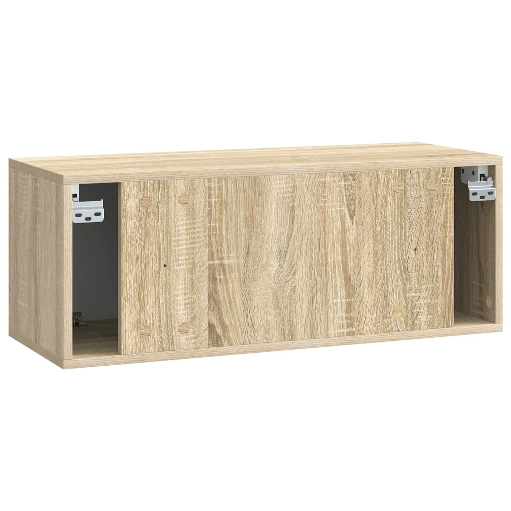vidaXL Szafka RTV montowana na ścianie dąb Sonoma 78,5 x 31 x 30 cm