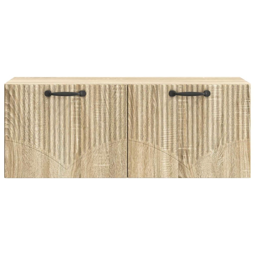 vidaXL Szafka RTV montowana na ścianie dąb Sonoma 78,5 x 31 x 30 cm
