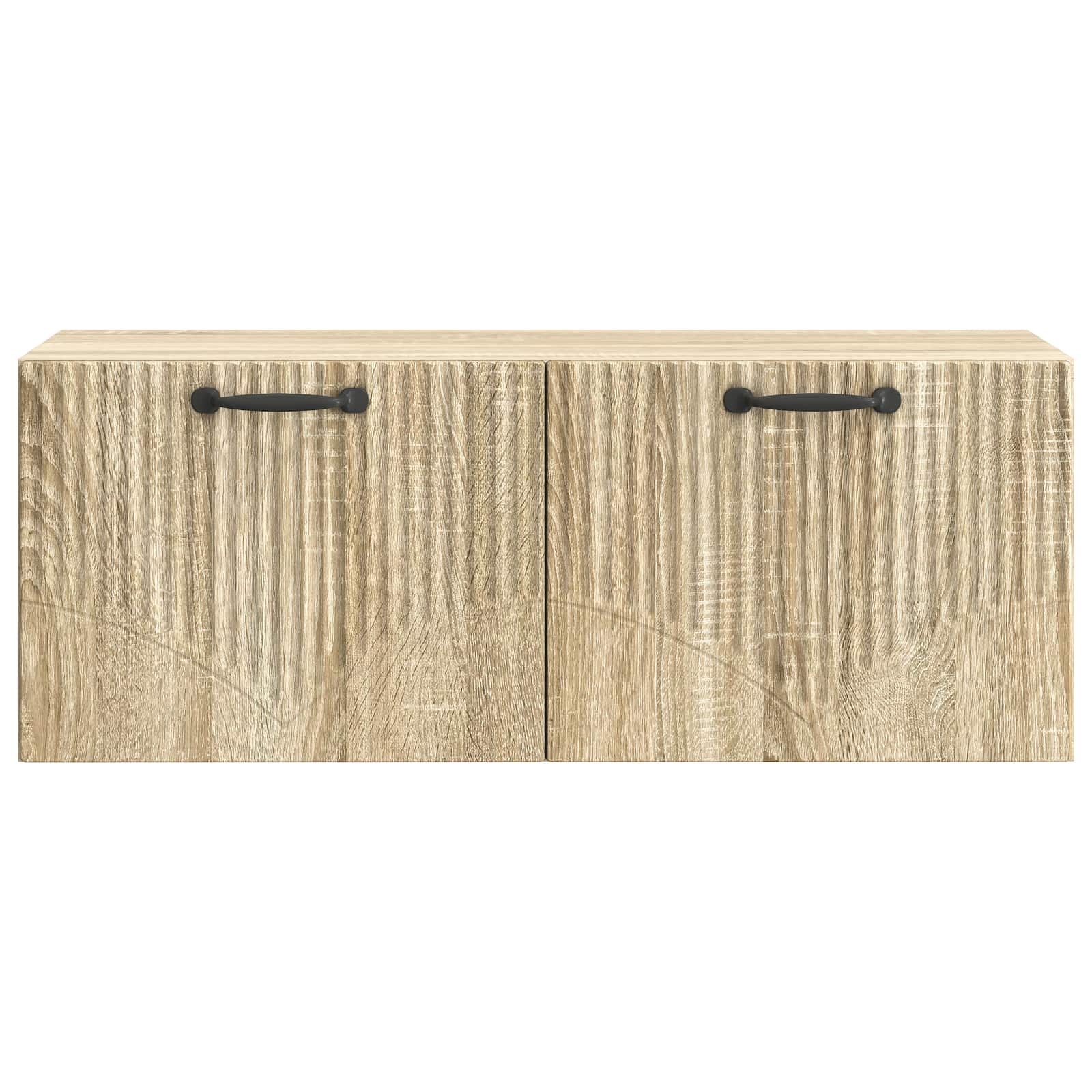 vidaXL Szafka RTV montowana na ścianie dąb Sonoma 78,5 x 31 x 30 cm