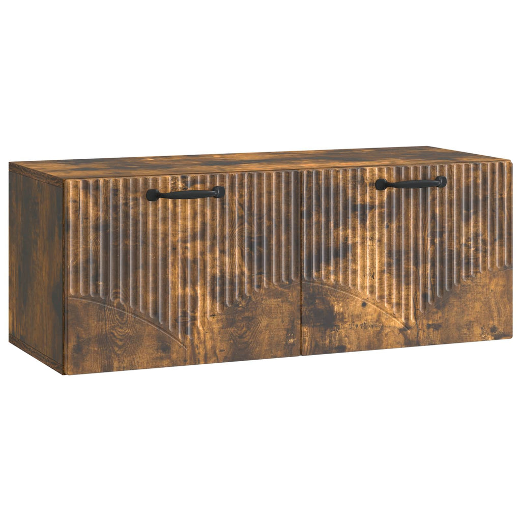 vidaXL Szafka RTV montowana na ścianie Dąb wędzony 78,5 x 31 x 30 cm