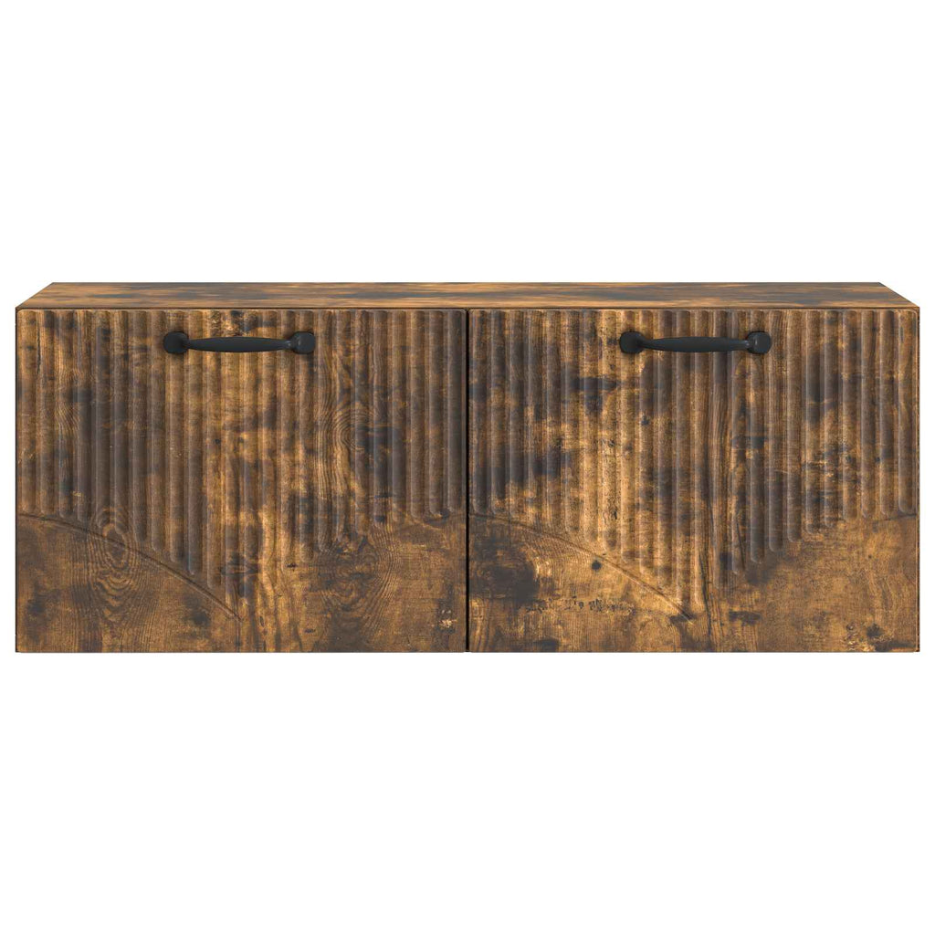 vidaXL Szafka RTV montowana na ścianie Dąb wędzony 78,5 x 31 x 30 cm