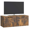 vidaXL Szafka RTV montowana na ścianie Dąb wędzony 78,5 x 31 x 30 cm