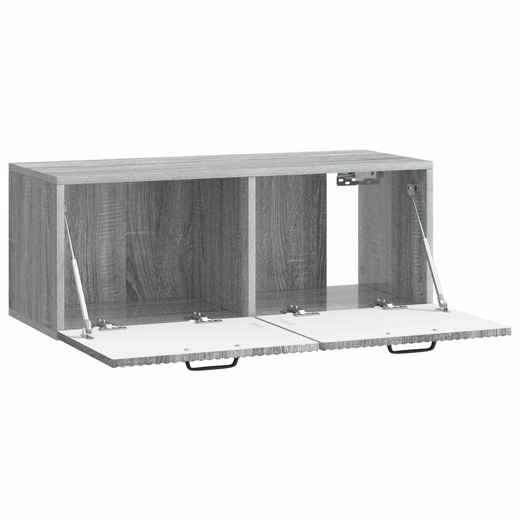 vidaXL Szafka RTV montowana na ścianie Szary Sonoma 78,5 x 31 x 30 cm