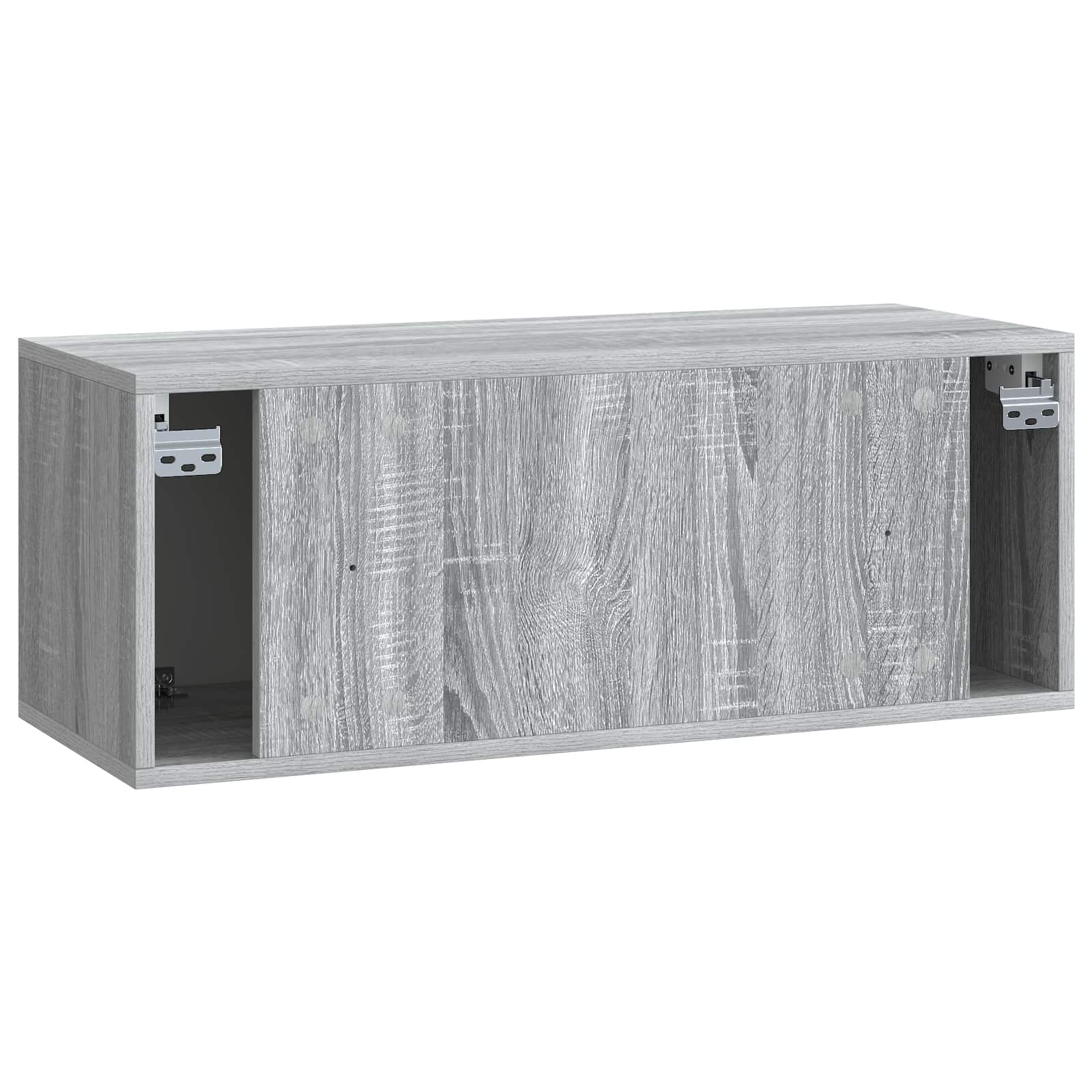vidaXL Szafka RTV montowana na ścianie Szary Sonoma 78,5 x 31 x 30 cm