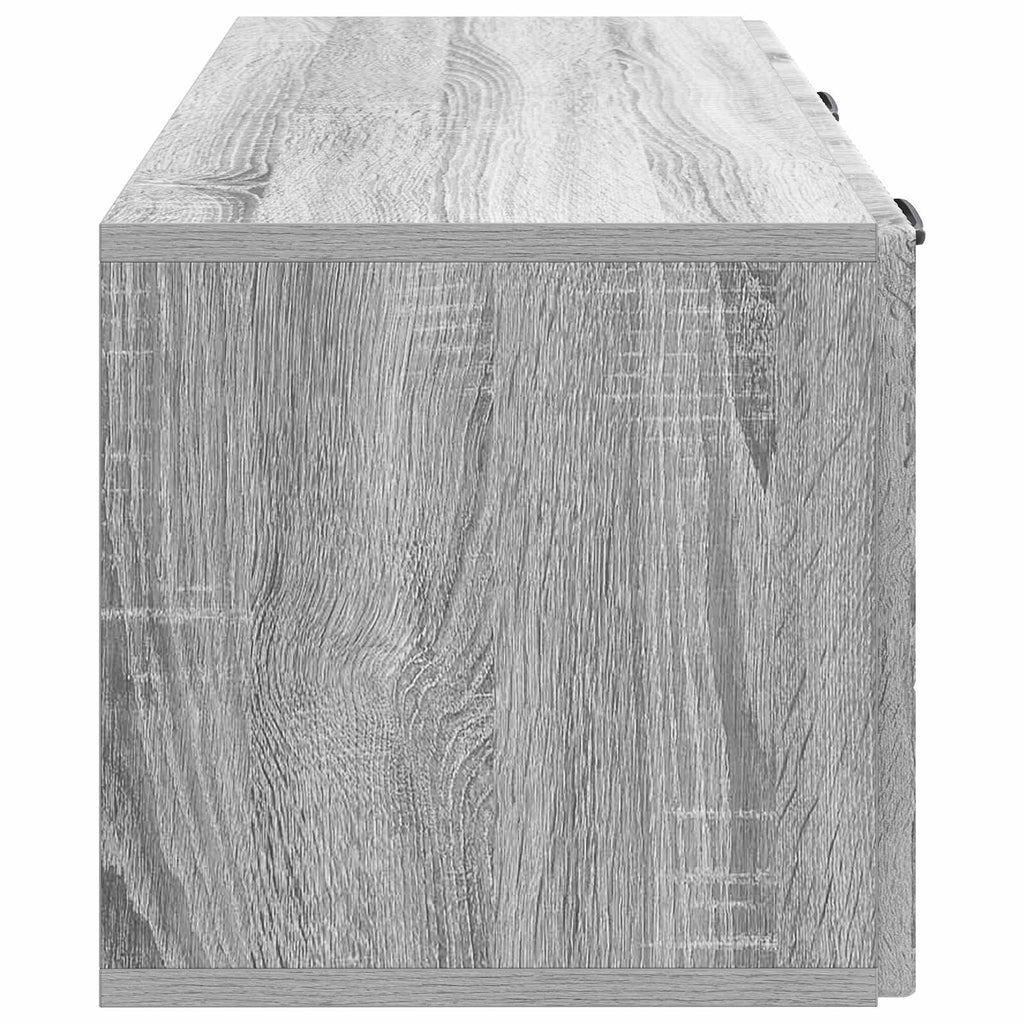vidaXL Szafka RTV montowana na ścianie Szary Sonoma 78,5 x 31 x 30 cm