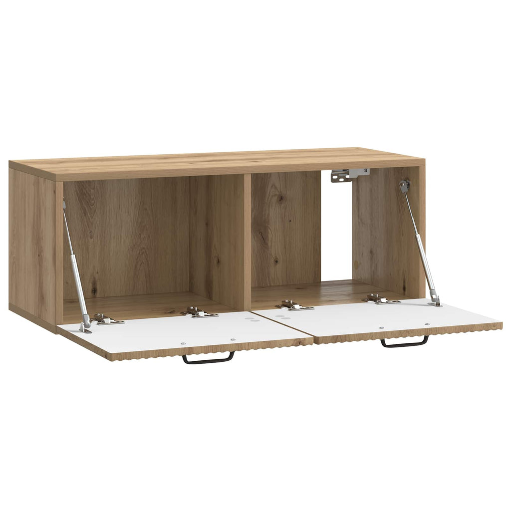 vidaXL Szafka RTV montowana na ścianie Dąb artisan 78,5 x 31 x 30 cm