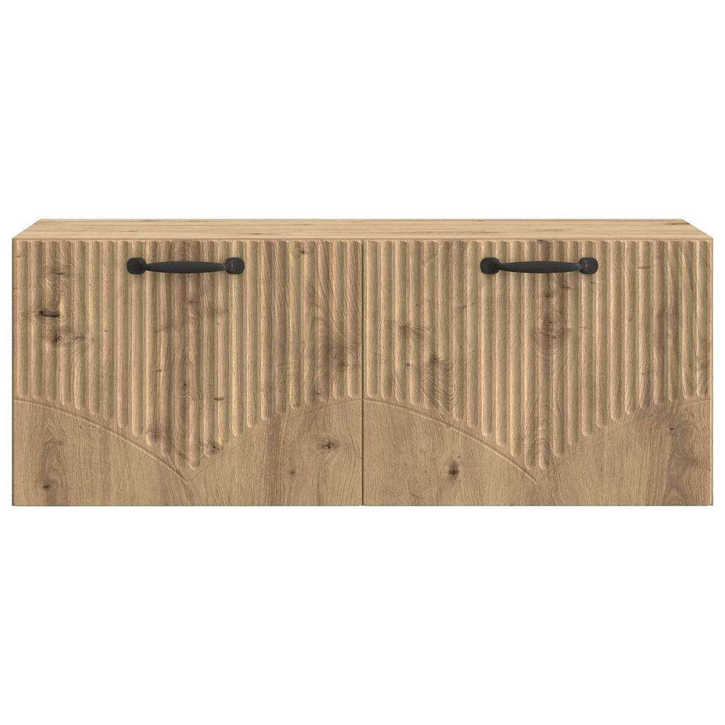 vidaXL Szafka RTV montowana na ścianie Dąb artisan 78,5 x 31 x 30 cm