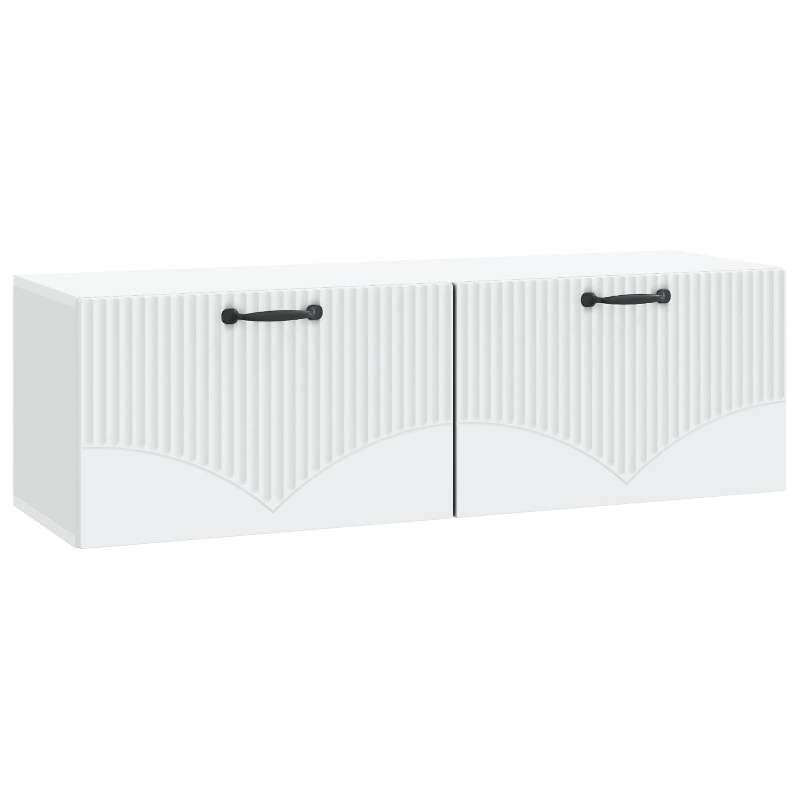 vidaXL Szafka RTV montowana na ścianie Biały 98 x 31 x 30 cm