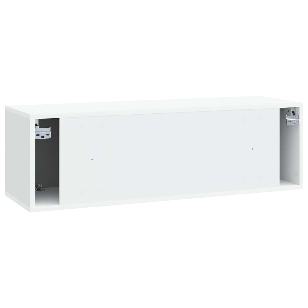 vidaXL Szafka RTV montowana na ścianie Biały 98 x 31 x 30 cm