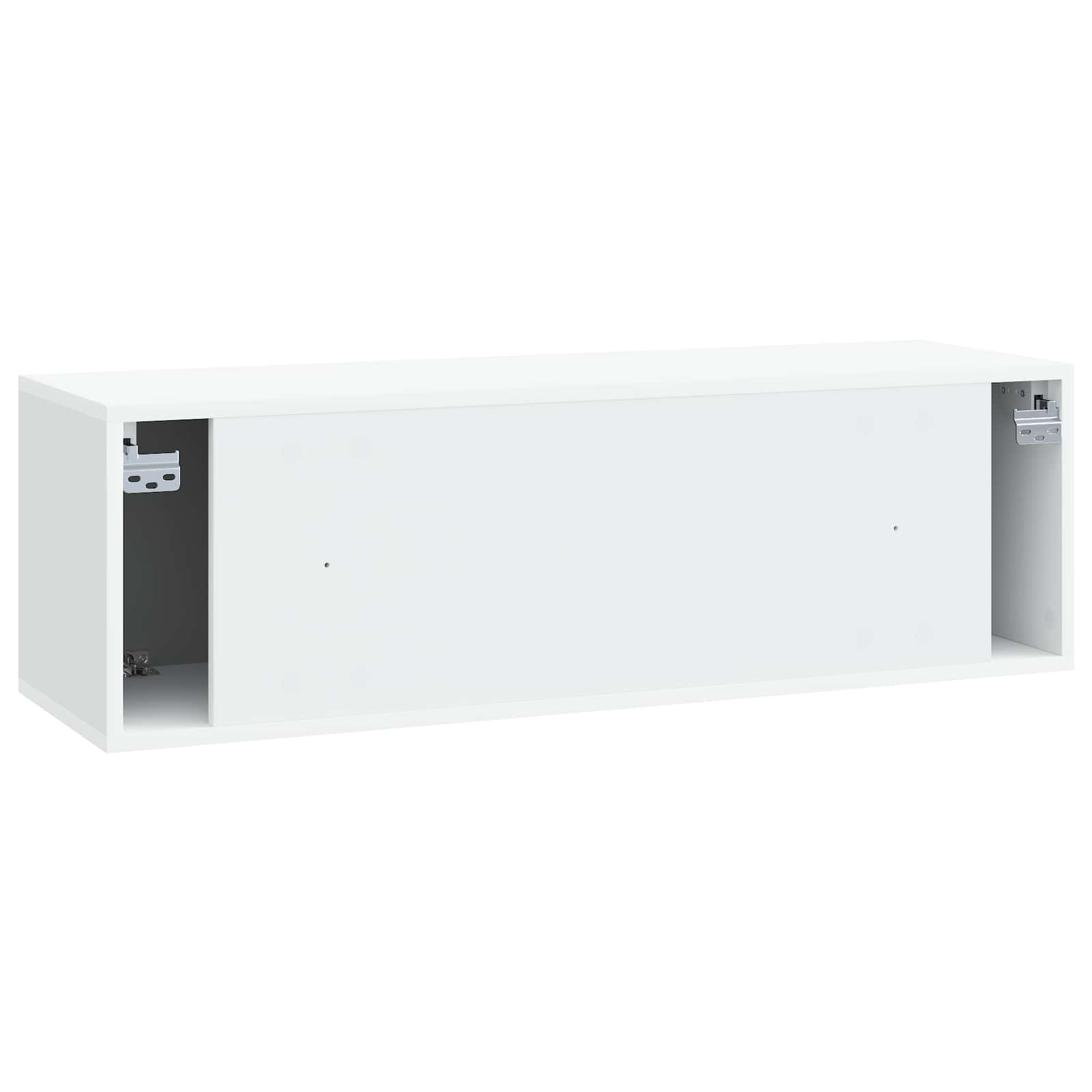 vidaXL Szafka RTV montowana na ścianie Biały 98 x 31 x 30 cm