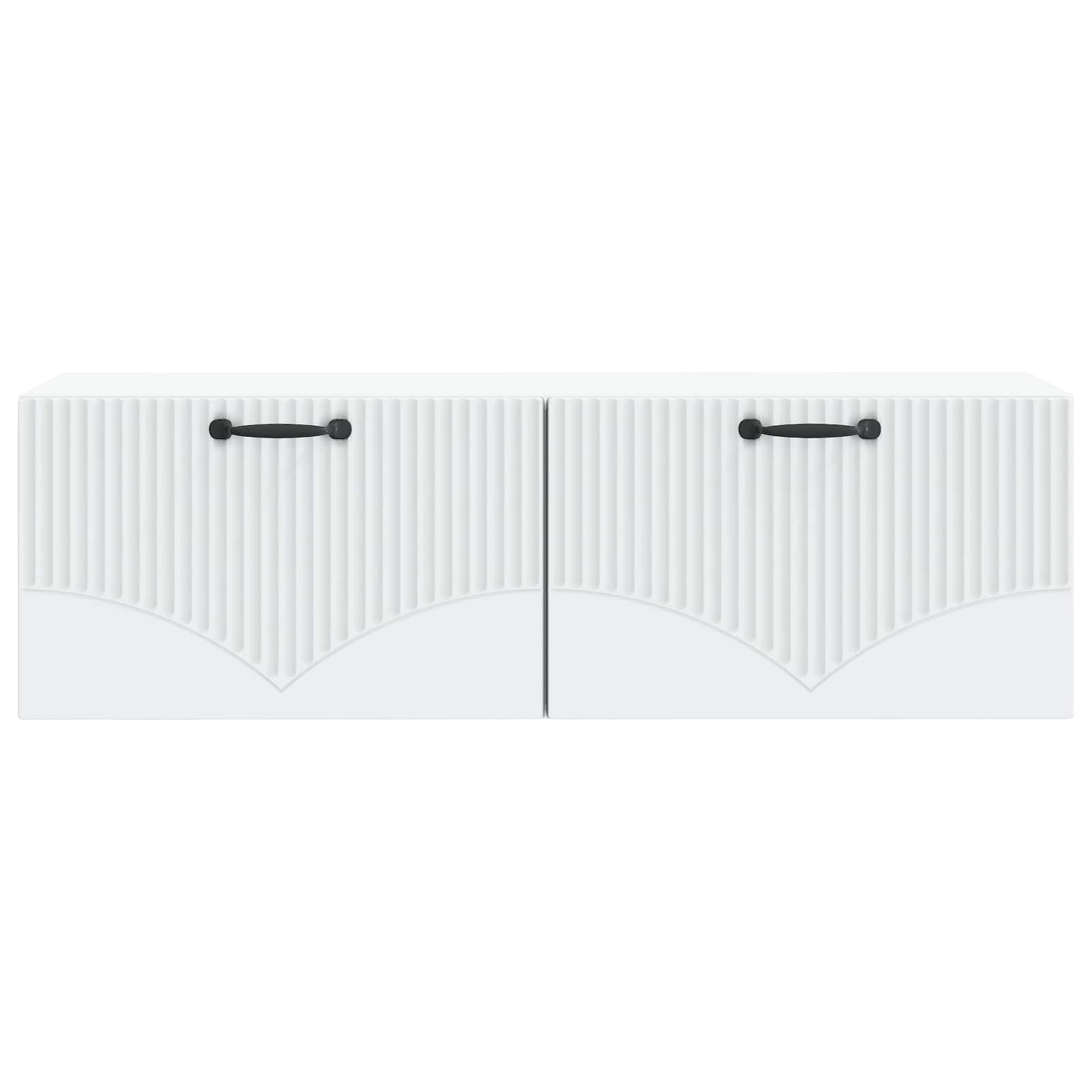 vidaXL Szafka RTV montowana na ścianie Biały 98 x 31 x 30 cm