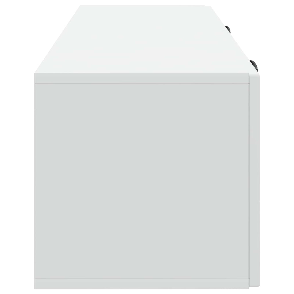 vidaXL Szafka RTV montowana na ścianie Biały 98 x 31 x 30 cm