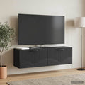 vidaXL Szafka RTV montowana na ścianie Czarny 98 x 31 x 30 cm