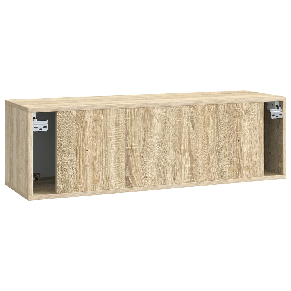 vidaXL Szafka RTV montowana na ścianie dąb Sonoma 98 x 31 x 30 cm